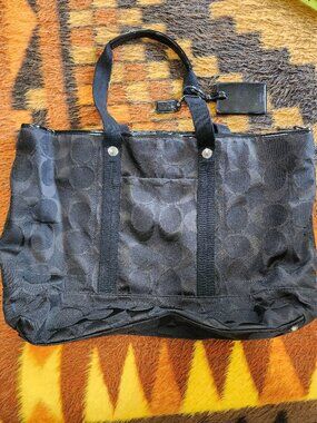 Coach Signature Nylon Tote